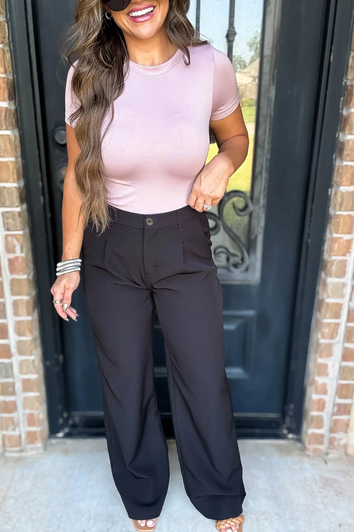 State Of Mind Black Full-Length Vertigo Blazer Pants